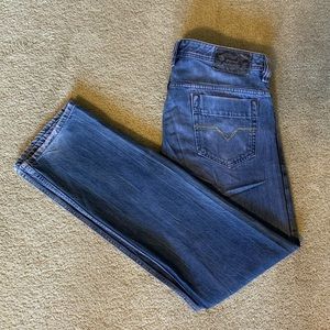 Custom Lilac Diesel Safado Jeans
